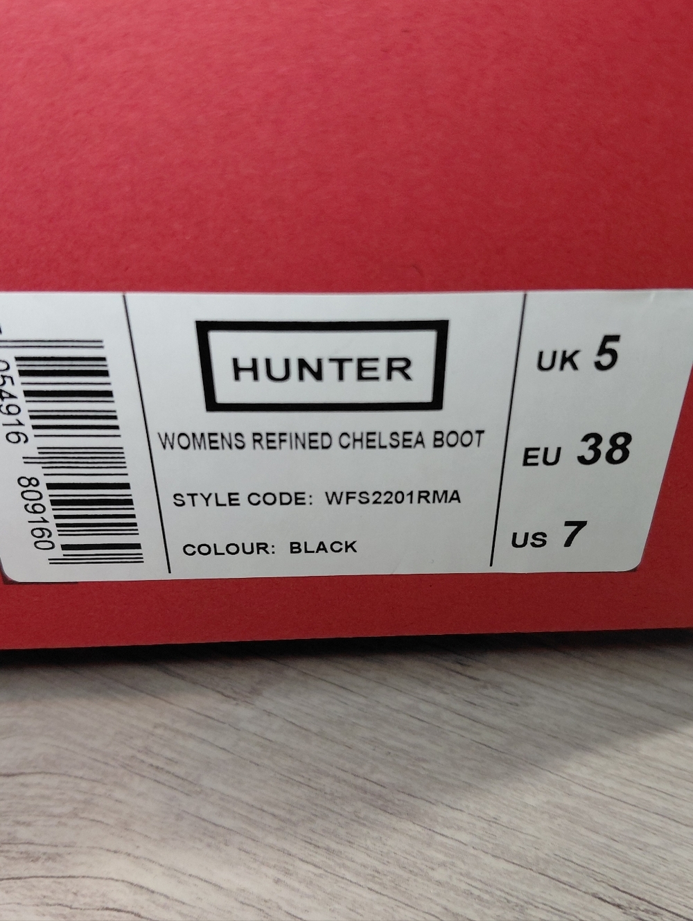 NEW Hunter Womens Refined Matte Black Chelsea Rain Ankle Boots SIZE 7 - Picture 13 of 14